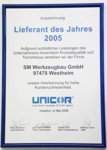 Unicor Auszeichnung