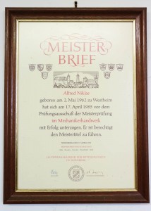 Meister SM Werkzeugbau